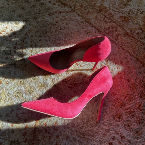 Hot pink heels size US9 - Picture 1 of 6